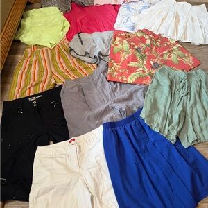 Lot of 14 Women’s shorts and Skirts size S/M
